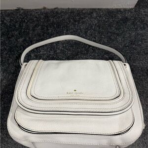 Kate Spade Rianne Pratt Street Goat Leather Crossbody Flap Tassel Satchel